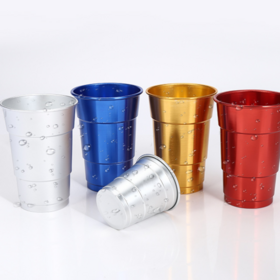 Buy Wholesale China Metal Aluminum Cups 12 Oz Drinking Tumbler Unbreakable  Beer Cups & Aluminum Beer Cups at USD 0.5