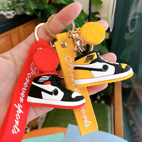 Air Jordan & Nike Sneaker Rubber Keychain / Keyring 2D - 35 Styles  Available