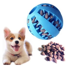 Teething Pet Toy Dog Solid Toy Ball, Pelota interactiva para perros