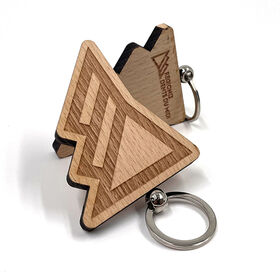 Buy Wholesale China Square Shape Customized Logo Engraved Promotional Item  Craft Blanks Key Chain House Key Ring Surfboard Wood Key Chain & Blank  Wooden Keychain at USD 0.2
