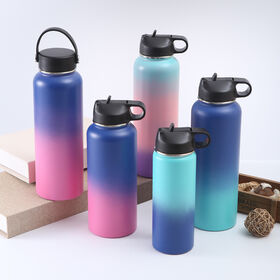 Botella de agua de acero inoxidable 304 de doble pared para exteriores, termo, 18oz/32oz/40oz - Ideal para mayoristas