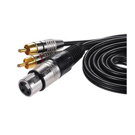 Cables XLR, cable de micrófono XLR de 33 pies, cable de micrófono XLR macho  a hembra, núcleo de alambre de cobre puro, cables de extensión de parche