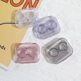 Mini boîte portable pour lentilles de contact, parfum mignon, forme haute,  conteneur à lunettes, étui à