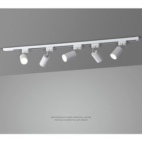  Focos LED de techo para cocina de 25 W GU10 x 5, luz de techo  LED para iluminación de cabeza de pista ajustable de tres colores con luz  de pista de