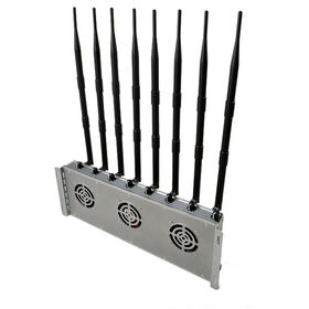 Pengacak Sinyal Desktop Kuat dengan 8 Antena untuk Memblokir Ponsel dan WiFi, Cocok untuk Kantor dan Sekolah
