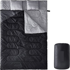 Ohuhu Double Sleeping Bag with 2 Pillows and a Carrying Bag for