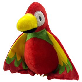 Plush Toy Squeaky Interactive Stuffed Parrot Dog Toys Crinkle Pet Toy