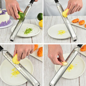 Rallador Queso Vegetales Verduras Manual Y Zester Inoxidable