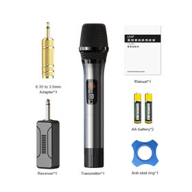 Buy KITHOUSE K380A Wireless Microphone Karaoke Microphone Wireless Mic Dual  with Rechargeable Bluetooth Receiver System Set - UHF Handheld Cordless  Microphone for Singing Speech Church(Elegant Black)