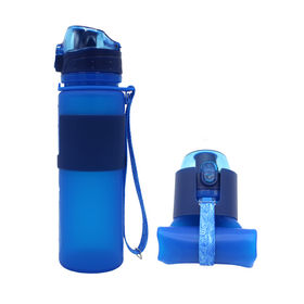 Howarmer Blue Collapsible Water Bottle, 20 oz BPA Free Travel Water Bottle Reusable Water Bottle, Size: 10.6×2.75