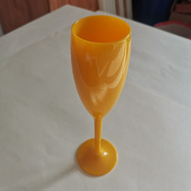 Custom 5 oz Plastic Goblet Wine Glasses with Printed Logo