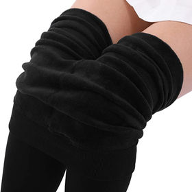Teen Leggings Thick Tights Leggings Pants Fleece Winter Warm Women Pants  Lined Warm Pantyhose Brushed Fashion
