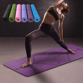Compra online de Tapete de yoga antiderrapante esportes fitness esteira  3mm-6mm grosso eva conforto espuma yoga mat para exercício, yoga e pilates  esteira de ginástica