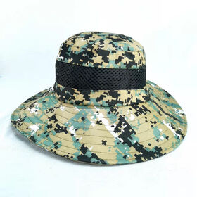 Chapeau Chasse Pêche Chapeau Boonie Camouflage Homme - Large Bord Protection UV 50+ Pour Outdoor Chapeau De Brousse Militaire