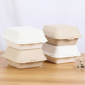 Buy Wholesale China Disposable Bagasse Boxes 6.5x6.5 Inch Europe