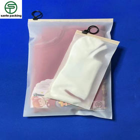 Hot Selling Eco friendly Zipper Resealable Clothes Packaging Frosted  Plastic Ziplock Bag - Qingdao Sante Packing Co., Ltd.