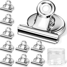 Papercode Magnetic Clips for Whiteboard & Fridge - 12 Pack Scratch-Free  Refrigerator Magnet Clips Heavy Duty for Organizing & Decorating Kitchen or