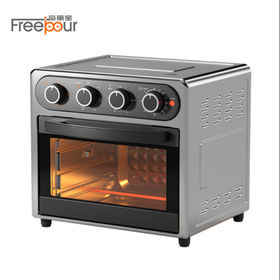 Mejores ofertas e historial de precios de 𝓞𝓘𝓜𝓘𝓢 Air Fryer Toaster Oven,  32QT Large 21 in 1 Smart Convection oven Countertop, with Rotisserie and  Dehydrator,1800W in Stainless Steel, Silver en