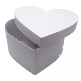 Boîte Cadeau de Luxe en Forme de Cœur, Emballage en Carton Ondulé, Boîte Pliable Recyclée - Idéal pour Cadeaux et Produits Haut de Gamme