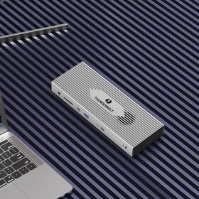 Winstars Thunderbolt 4 Dockingstation mit zwei 4K 2.5Gbps Ethernet-Ports und Power Delivery Unterstützung