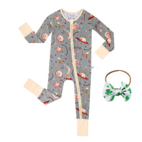 Buy Wholesale China Unisex Pajamas, Zip-front Non-slip Footed Sleeper Pjs,  Organic Cotton & Footie Pajamas Set at USD 9.1