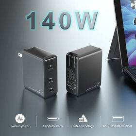 Chargeur GaN 140W PD 3.1 avec sortie 140W, circuit PFC + LLC intégré. Idéal pour les grossistes et les distributeurs.