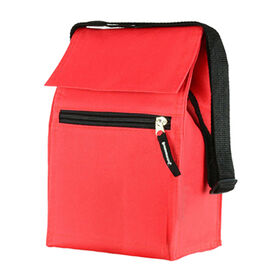 Thermal lunch bag personalized lunch bag with hook and loop tape closure