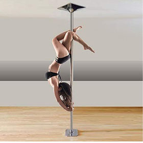 Barre Pôle de Danse Perche de strip-tease à fixer au plafond, perche de  danse robuste à hauteur réglable, perche de strip-tease statique / 360 pour