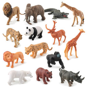 Zoo Animaux Jeux Jouets pour enfants, 12Pcs Animaux Figurine Jouet