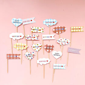 Lot De 36 Décorations De Gâteau En Forme D'ours Bleu Avec