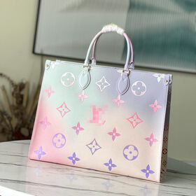 Louis Vuitton Pastel Giant Monogram Escale OnTheGo GM Silver