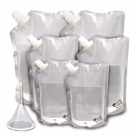 Food grade aluminium foil liquid packaging stand up spout pouch Reusable Food Spout Pouch