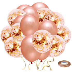 Acheter Kits de ballons en or noir, ballons joyeux anniversaire avec  lettres, confettis, décorations de fête, ensemble de boules d'anniversaire