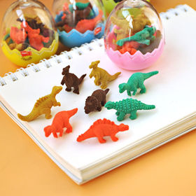 Gommes à fruits adorables dinosaures, 32 pièces/lot, gomme à crayon en  caoutchouc, papeterie cadeaux pour enfants, fournitures scolaires et de  bureau