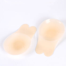 Leopard Rabbit Ears Chest Stickers Silicone Push Up Bras Invisible