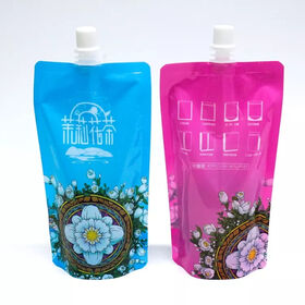 Custom Liquid plastic spout pouch Reusable Stand Up Pouch For Shampoo