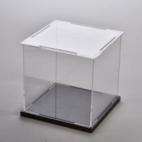Wholesale Custom Size Clear Acrylic Display Box with White Base