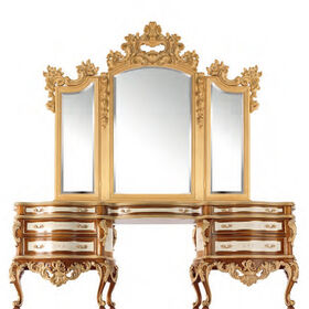 Mesa de madera con espejo de tocador en color opcional para muebles - China  Mesa de tocador, taburete de Dresser