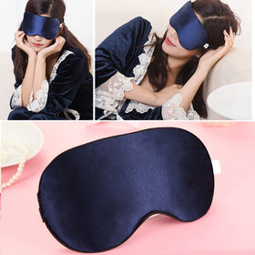 Silk Sleep Mask Smooth Soft Eye Mask Eye Cover Adjustable Strap Soft Eye  Cover Eyeshade