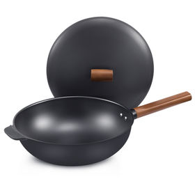 Lightweight Flat-Bottom Cast Iron Wok (Sichuan Heritage Brand) - The Mala  Market