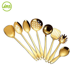 4/6PCS Kitchen Utensils Set with Electroplate Gold Coating Food