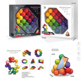 Cube magique magnétique interchangeable pour enfants, jouet de puzzle  anti-stress pour adultes, se transforme en
