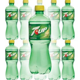 Bouteille de soda vintage, bouteille 7up, bouteilles de 7 oz et 10