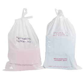 Source custom large biodegradable drawstring plastic laundry bag for travel  & hotel on m.