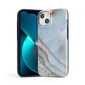 Funda protectora IMD con brillo para iPhone 13 Pro de 6.1 pulgadas, diseño de mármol para mujeres y niñas