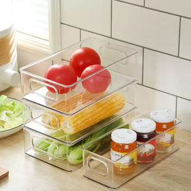 Buy Wholesale China Fridge Produce Saver Food Storage Bin Storage  Containers, Fresh Keeper Container Stackable Freezer & Plastic Glass Fridge  Storage Containers at USD 1.35