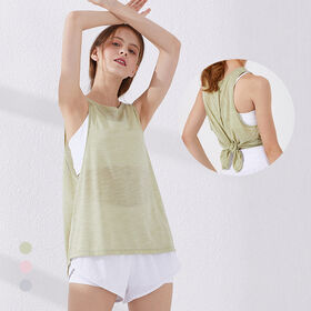 Camiseta Deportiva sin Mangas para Running, Top de Gimnasio para Mujer, Chaleco de Yoga y Fitness