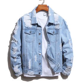 funky denim jacket men