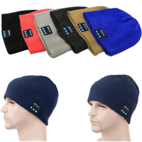 Gorro de punto acrílico con puño tejido - Gorros acrílicos al por mayor