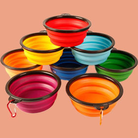 2023 Hot Selling High Quality Non-Toxic Colorful Silicone Collapsible Salad  Bowl Walking Portable Water Bowl - China Silicone and Bowls price